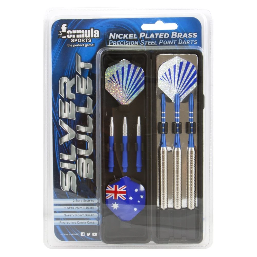 Formula Silver Bullet Nickel Plated Dart Gift Pack 3 Formula Silver Bullet Nickel Plated Dart Gift Pack