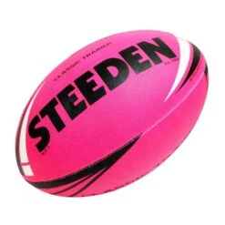 Steeden Classic Trainer Rugby League Ball - Fluro