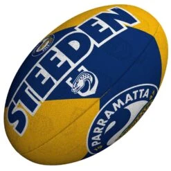 Steeden NRL Eels Team Supporter Rugby League Balls - Size 5