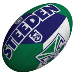Steeden NRL Warriors Team Supporter Rugby League Balls - 11 Inch