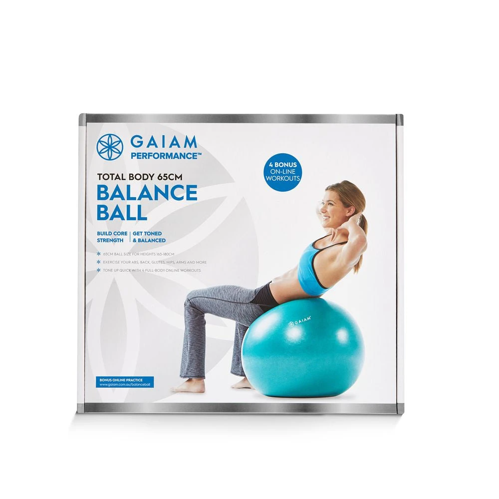 Gaiam Performance Balance Ball Kit - 65cm 4 Gaiam Performance Balance Ball Kit - 65cm - Image 2