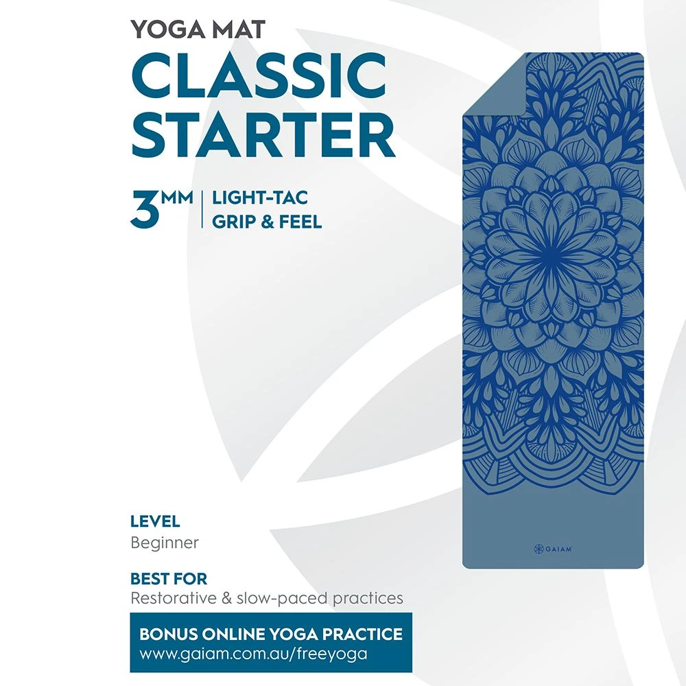 Gaiam Performance Classic Starter 3mm Yoga Mat 6 Gaiam Performance Classic Starter 3mm Yoga Mat - Image 4