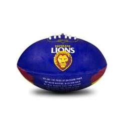 Sherrin AFL All Surface Synthetic Song Size #2 - Brisbane Lions