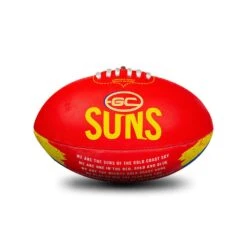 Sherrin AFL All Surface Synthetic Song Size #2 - Gold Coast Suns