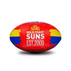 Sherrin AFL All Surface Synthetic Song Size #2 - Gold Coast Suns -Sports General Store 4273 GOL AFL Team Song 2020 S3 2020 web