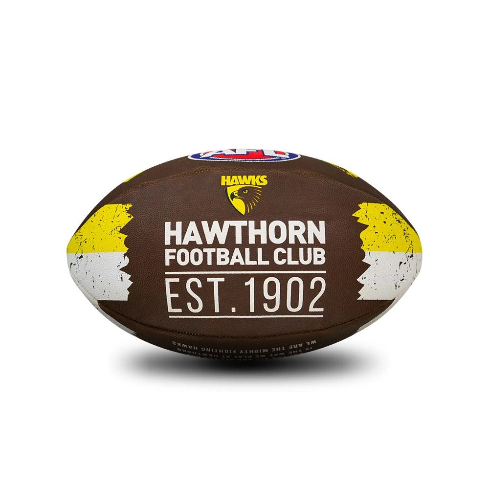 Sherrin AFL All Surface Synthetic Song Size #2 - Hawthorn Hawks 5 Sherrin AFL All Surface Synthetic Song Size #2 - Hawthorn Hawks - Image 3