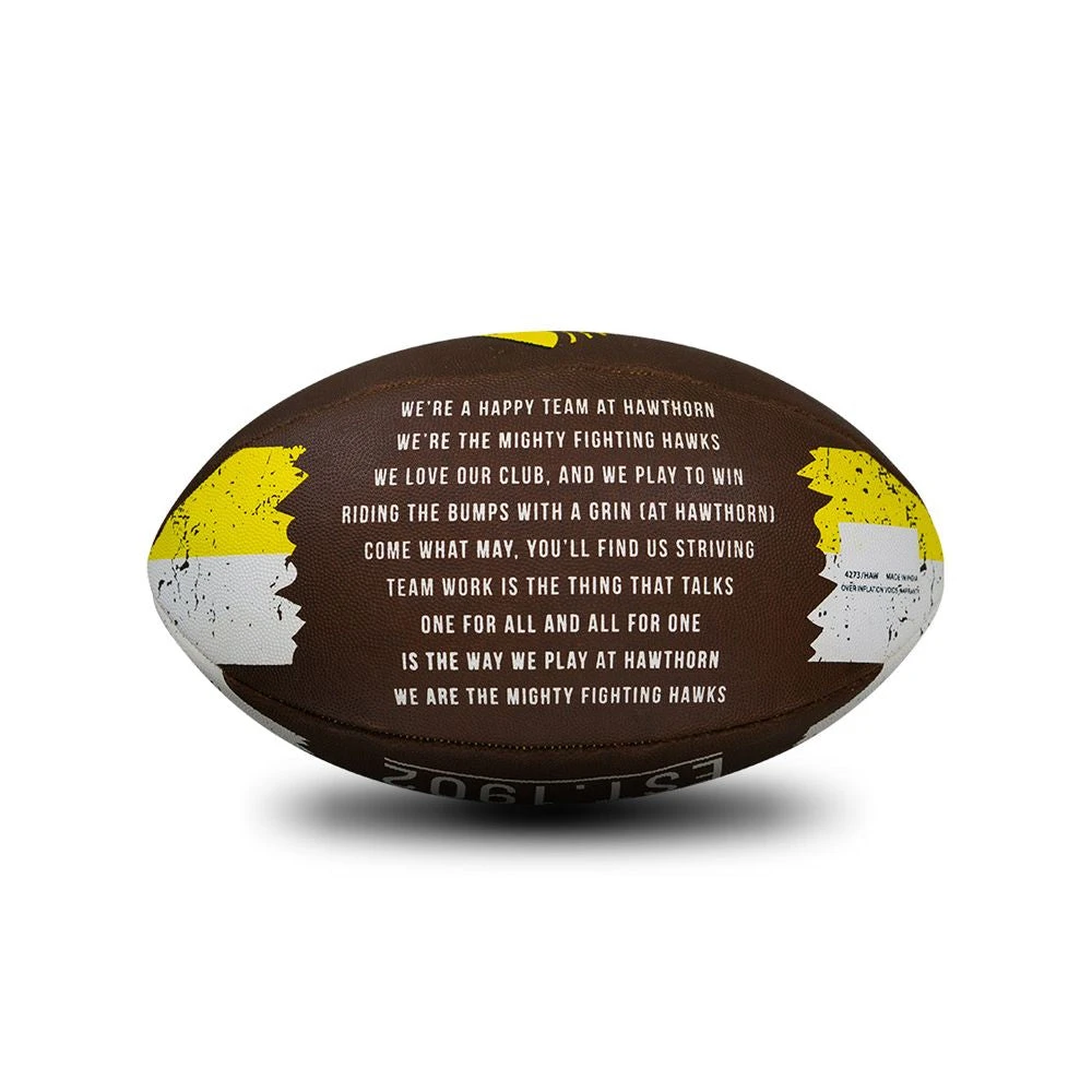 Sherrin AFL All Surface Synthetic Song Size #2 - Hawthorn Hawks 4 Sherrin AFL All Surface Synthetic Song Size #2 - Hawthorn Hawks - Image 2