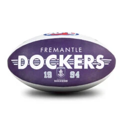 Sherrin All Surface Synthetic Size #5 - Fremantle Dockers -Sports General Store 4310 FRE Sherrin 20All 20Surface 20Synthetic 20Size 20 235 20 1 web