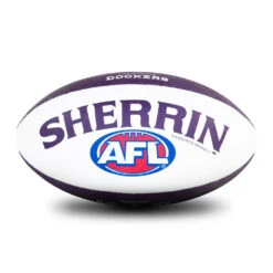 Sherrin All Surface Synthetic Size #5 - Fremantle Dockers -Sports General Store 4310 FRE Sherrin 20All 20Surface 20Synthetic 20Size 20 235 20 4 web