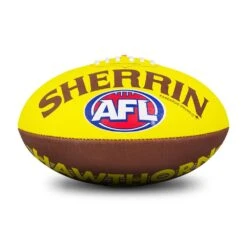 Sherrin All Surface Synthetic Size #5 - Hawthorn Hawks -Sports General Store 4310 Haw Sherrin 20All 20Surface 20Synthetic 20Size 20 235 20 3 web