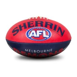 Sherrin All Surface Synthetic Size #5 - Melbourne Demons -Sports General Store 4310 Mel Sherrin 20All 20Surface 20Synthetic 20Size 20 235 20 3 web
