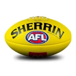Sherrin AFL Replica Game Ball -Sports General Store 4408 YEL MCD SherrinReplicaGameBall web