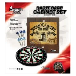 Formula Bushranger Dartboard Cabinet Set -Sports General Store 605400BushrangerCabinetSet 1000x1000 a0c85804 33a1 4432 9e0a 709f632f5a4c