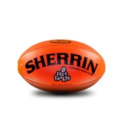 Sherrin Face Footys - Rocket -Sports General Store Face Footy Orange S2 web