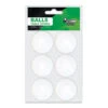 Formula Balls 6Pk - White -Sports General Store T75100TableTennisBallsWhiteLR 1000x1000 f8656a02 fdce 4207 ad27 bd84ff828686